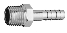NPT 1/8" M to 1/8" Hose Barb Medical Gas Fitting, national pipe thread, Medical Hose Adapter, 1/8 male to hose barb
